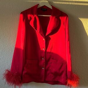 Nadine Merabi Red “Darcie” Pajamas S/M